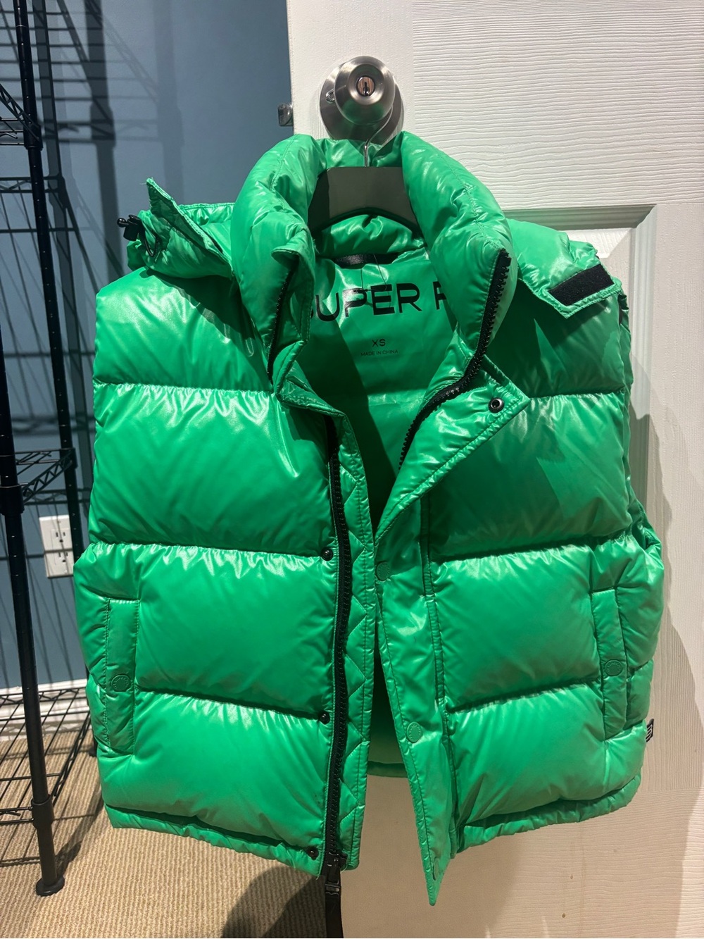 Aritzia Green Puffer Vest
